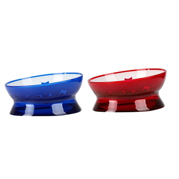 LOLIPPYY Durable Blue Dogs Bowl with Resin Construction Skid Resistant and Lightweight