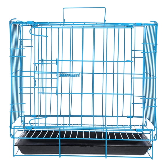 LOLIPPYY Durable Blue Iron Cages for Cats and Bunnies Ideal for Outdoor Use with Spacious Design 34.5x20.5x24.5 Inches