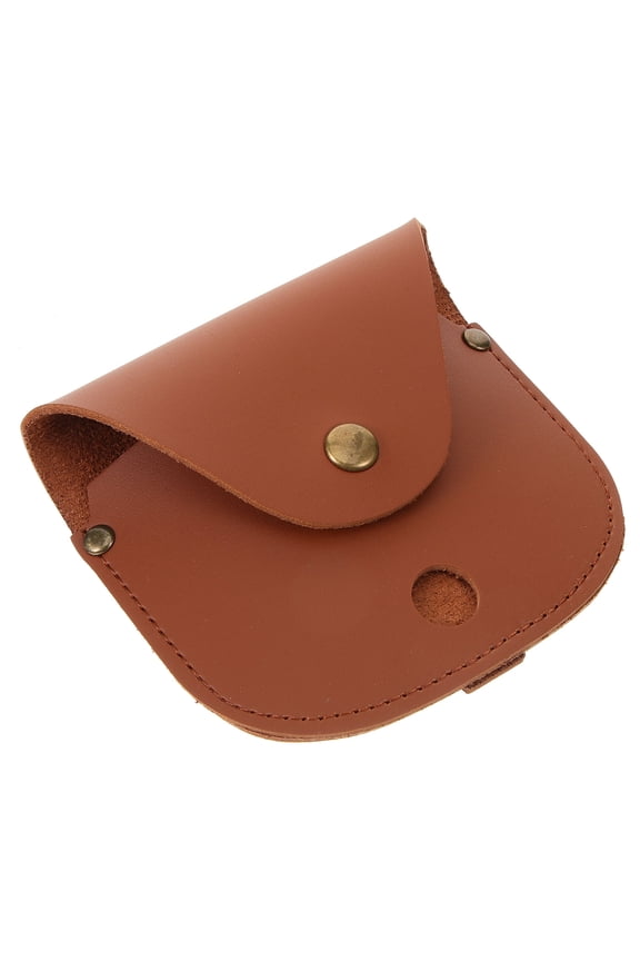 Durable Brown Pocket Watch Holder Case for Travel and Outdoor Use with Sleek Design