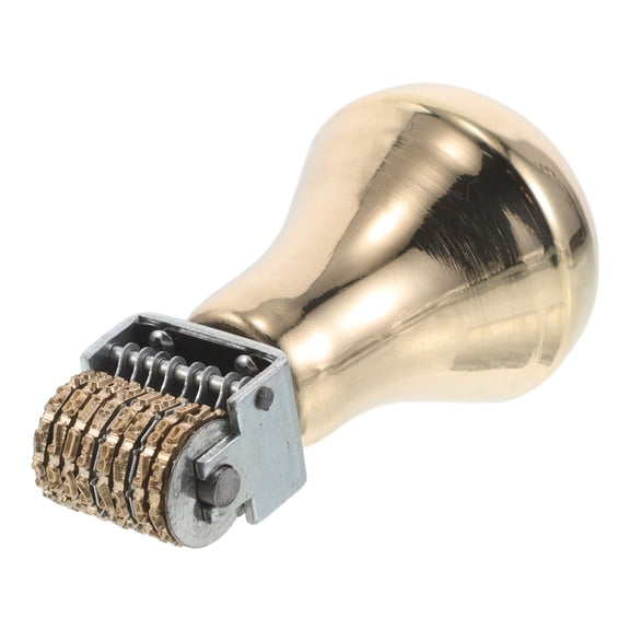 LOLIPPYY Durable Copper and Metal Rotary Date Stamp Adjustable Number Roller for Home and Office