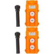 LOLIPPYY Durable Crane Controller, Lifter Up-Down Control, Orange for Crane 2Pcs
