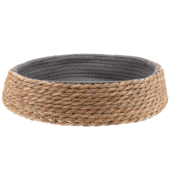 LOLIPPYY Durable Grass and Wicker Pet Nest Bed Round Shape Warm Comfortable Pet Resting Mat