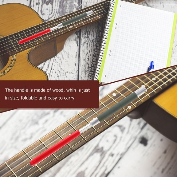 LOLIPPYY Durable Guitar and Bass Fret File Tool with Comfortable Handle for Professional Maintenance