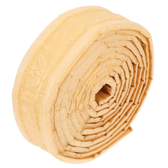 LOLIPPYY Durable Light Yellow Foam Border Trim Self Adhesive Easy Install Wall and Ceiling Decoration