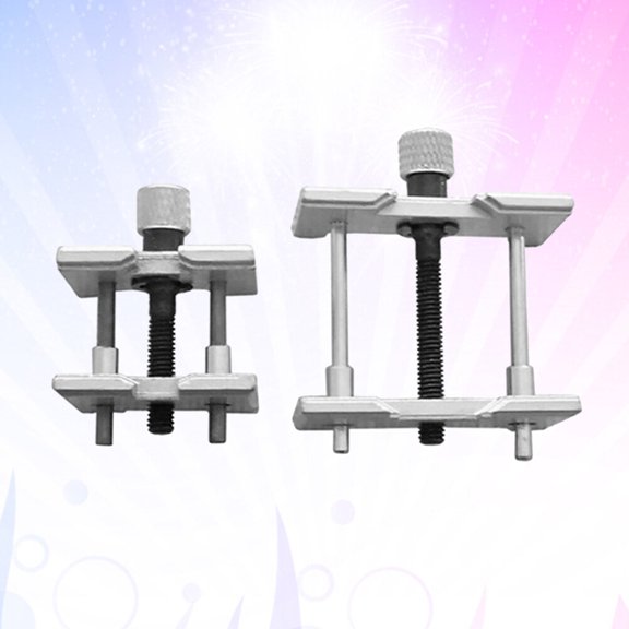LOLIPPYY 2pcs Metal Watch Movement Holder Set Adjustable Watchmaker Repair Clamp Tools