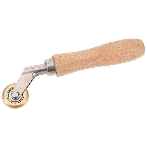 LOLIPPYY Durable MultiColor Wooden and Metal Seam Roller for Daily Use Enhances Adhesion Ideal for Wallpaper and Vinyl 3.5 Inch