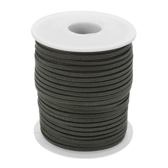 LOLIPPYY Olive Green Faux Suede Craft String, for Handmade Necklaces, Bracelets, and Packaging
