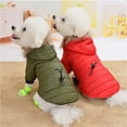 thumbnail image 1 of LOLIPPYY Durable Olive Green Pet Down Coat Dog Clothes Fashion Apparel for Outdoor Use, 1 of 8