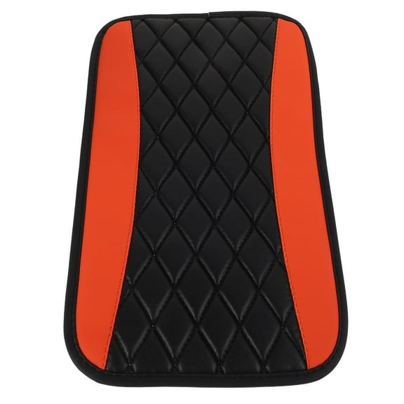 LOLIPPYY Durable Orange Car Center Console Cover Pad Non Slip Armrest Mat for Automotives