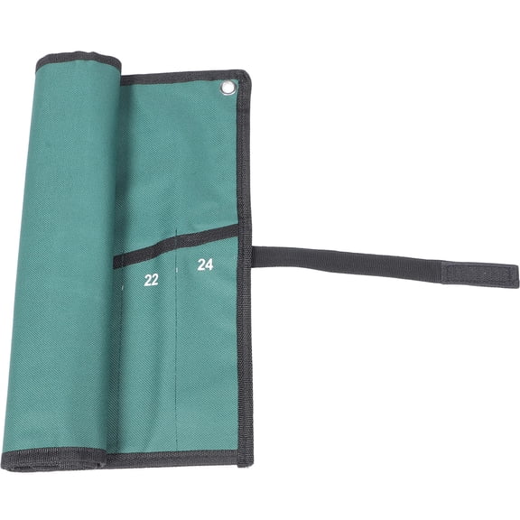 LOLIPPYY Durable Oxford Cloth Tool Roll in Light Green for Wrench and Tool Storage with Space Saving Design