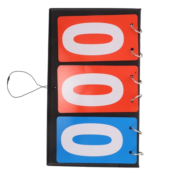 LOLIPPYY Sports Scoreboard Flipper Made of PVC with Triple Display for Basketball, Volleyball, and Tennis Games