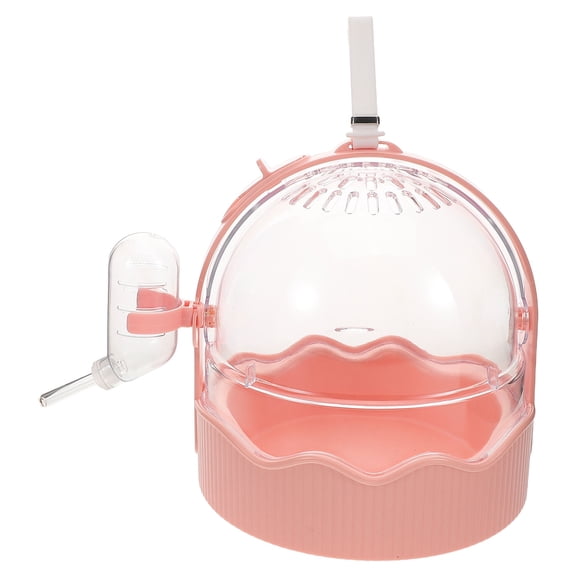 LOLIPPYY Durable Pink Pet Carrier Cage for Small Animals Hamsters Guinea Pigs and Sugar Gliders