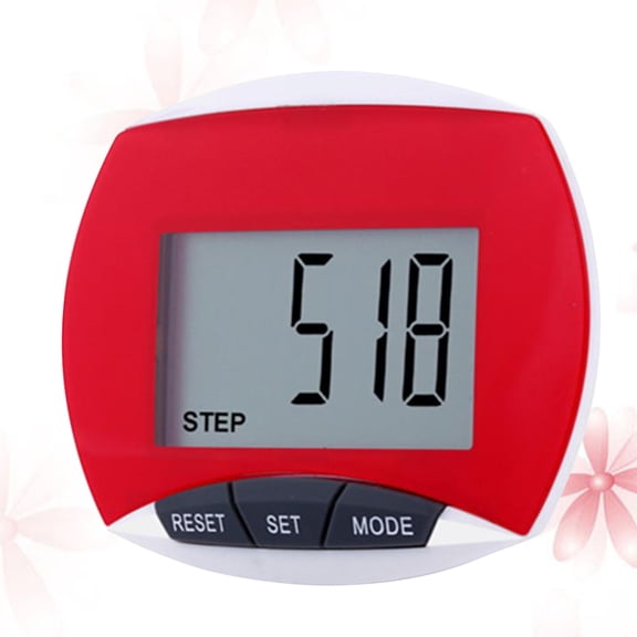 LOLIPPYY Durable Red Running Pedometer Multifunctional Fitness Information Tool Sports Accessories