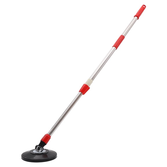 LOLIPPYY Durable Stainless Steel Red Mop Pole Replacement for Rotating Mop Easy to Install