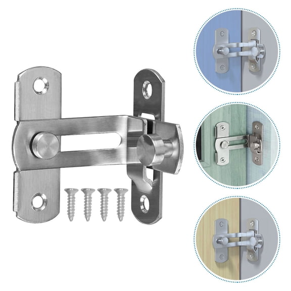 LOLIPPYY Durable Stainless Steel Slide Bolt Lock for Bathroom, Cabinet, and Sliding Screen Doors
