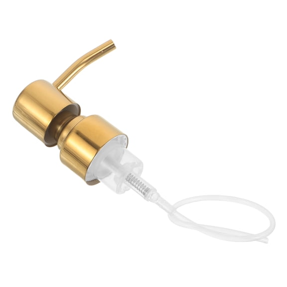 LOLIPPYY Durable Stainless Steel Soap Dispenser Pump Head with Golden Finish for Home Use