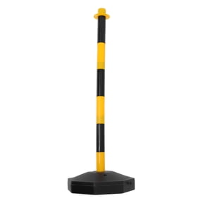 LOLIPPYY Durable Traffic Safety Column with Base and Reflective Strips for Night Visibility