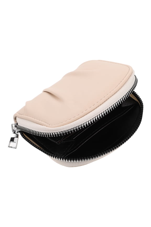 Durable Wallet in White with Bifold Design and Multiple Compartments for Travel