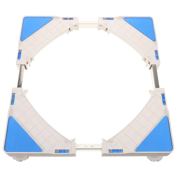 LOLIPPYY Durable Washing Machine Tray Stand with Adjustable Base and Sleek White Finish for Laundry Rooms