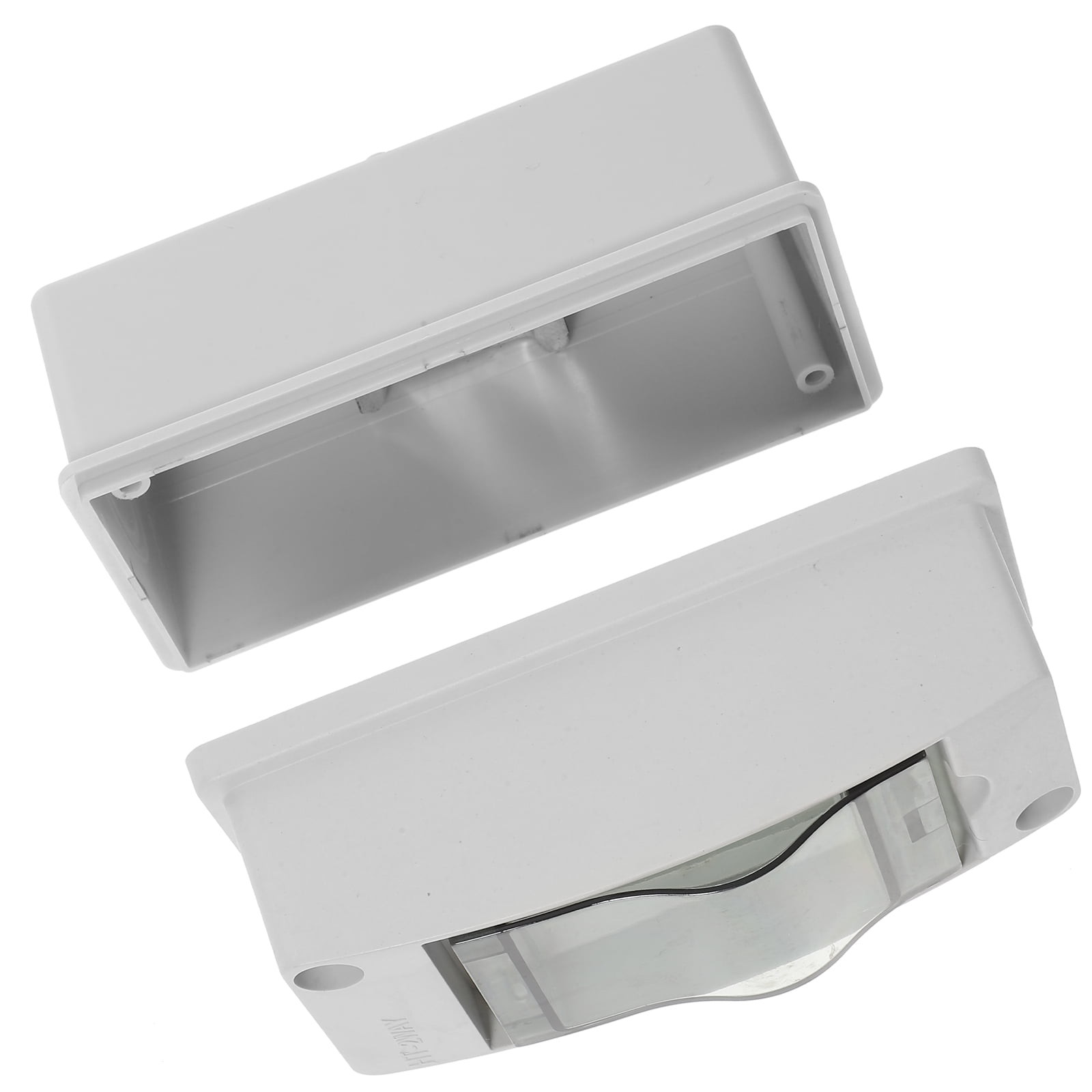LOLIPPYY Weatherproof Electric Box, White ABS Enclosure for Indoor & Outdoor Use, Sturdy 2-Way Electrical Junction Box