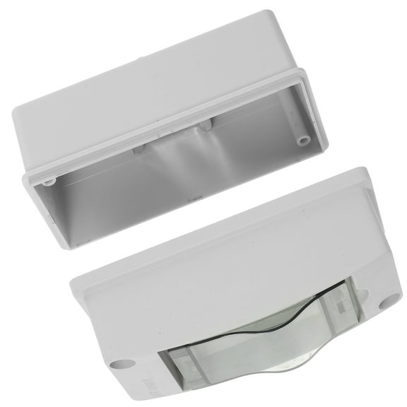 LOLIPPYY Weatherproof Electric Box, White ABS Enclosure for Indoor & Outdoor Use, Sturdy 2-Way Electrical Junction Box