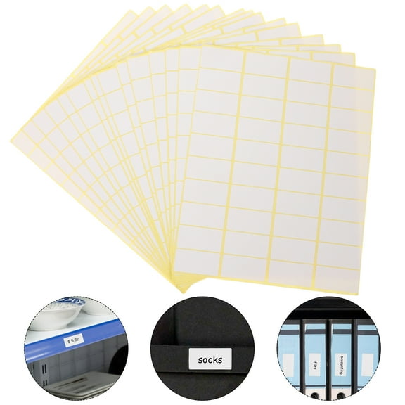 LOLIPPYY Durable White Easy Peel Price Labels for Retail Pricing and Inventory Control