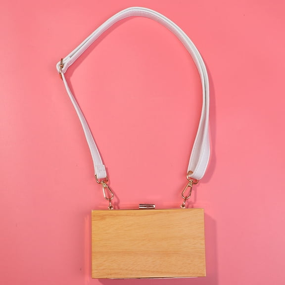 LOLIPPYY Adjustable White PU Strap for Messenger Bags with Comfortable and Design