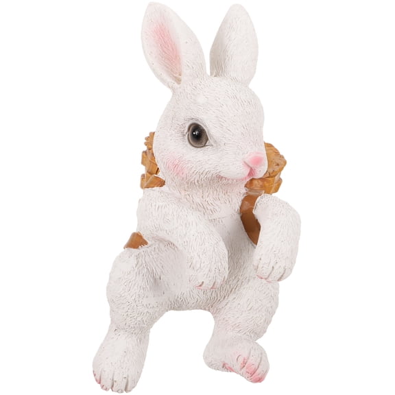 LOLIPPYY Aquarium Decor Hanging Ornament Bunny Resin for Fish Tank Easter