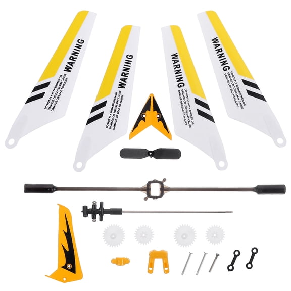 LOLIPPYY Durable Yellow S107g Spare Parts Kit for Rc Helicopter ABS Plastic and Alloy