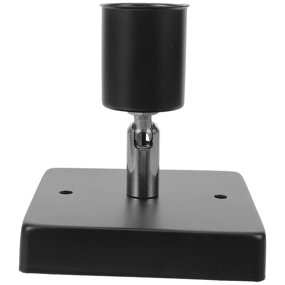 LOLIPPYY E27 Light Socket Black Screw Base with Convenient Flat Shape for Easy Setup