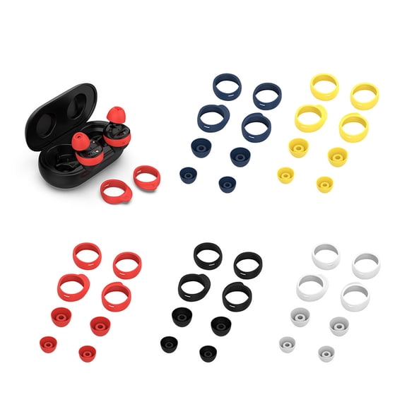 LOLIPPYY Earphone Covers 1Set Black Silicone for Daily Use