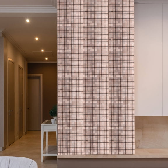 LOLIPPYY Easy Install Rose Gold Self Adhesive Kitchen Wall Tiles Peel and Stick Metal Backsplash