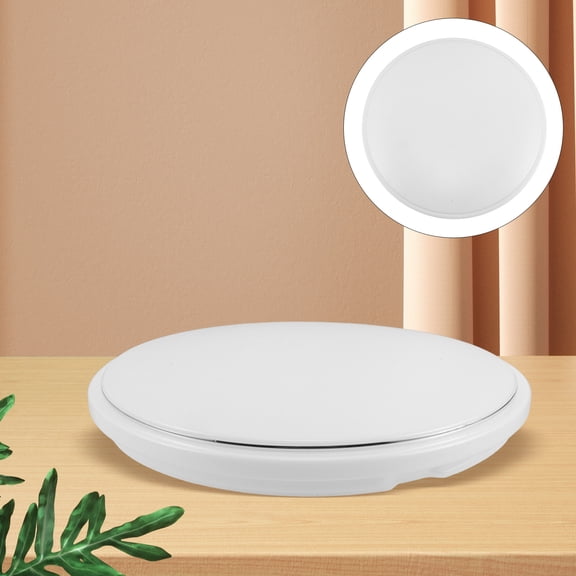 LOLIPPYY Easy Install White Round Ceiling Light Cover for Bathroom and Bedroom Flush Mount Lighting