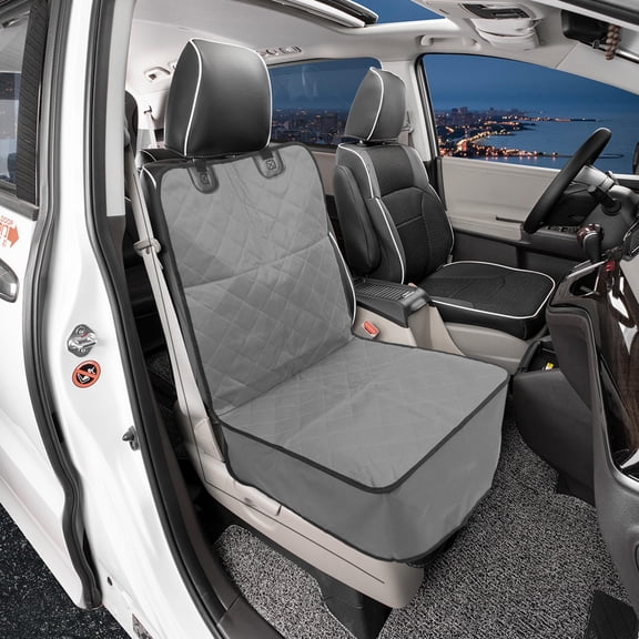 LOLIPPYY Easy to Clean Grey Oxford Cloth Pet Seat Cover for Cars Waterproof and Durable