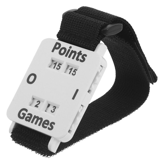 LOLIPPYY Easy to Read White Wrist Score Counter for Tennis Cricket and Training