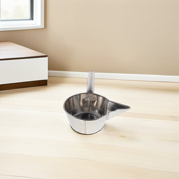 LOLIPPYY Efficient Stainless Steel Ceramic Ladle with Spout for Grouting and Pouring