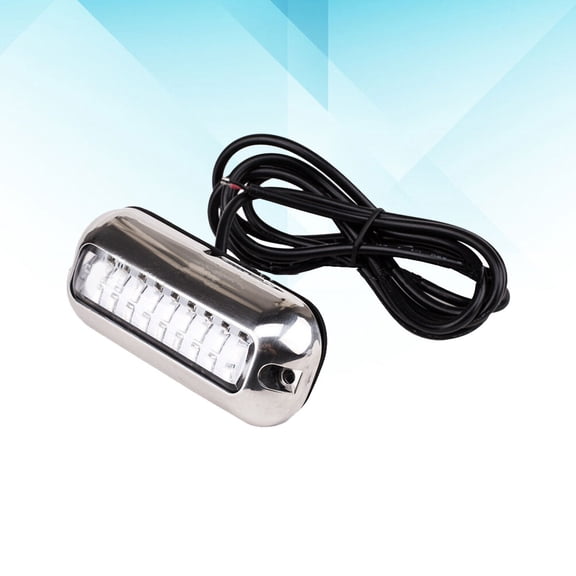 LOLIPPYY Efficient Stainless Steel LED Ship Lamp with Flush Mount Plate for Underwater Marine Lighting