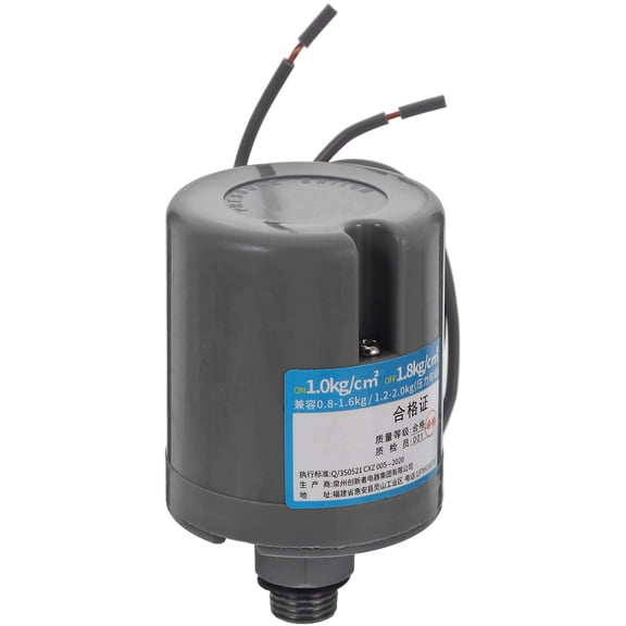 LOLIPPYY Efficient Water Pump Pressure Switch Automatic Boosting Controller with Easy Installation Grey