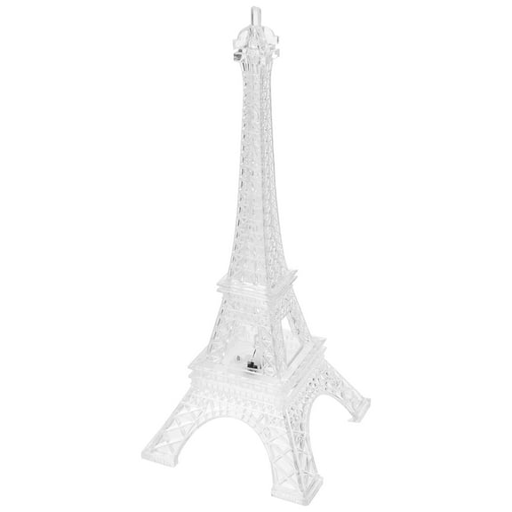 LOLIPPYY Acrylic Eiffel Tower Night Light 1 Set Stylish Prop Decoration for Wedding Events
