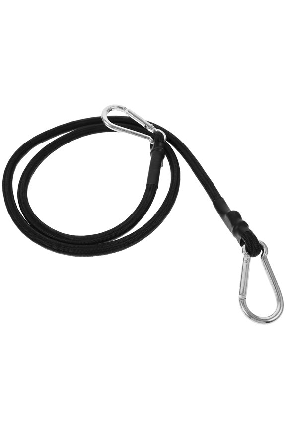 Elastic Black Bundling Rope Motorcycle Bike Luggage Strap with Thickened Polyester Material