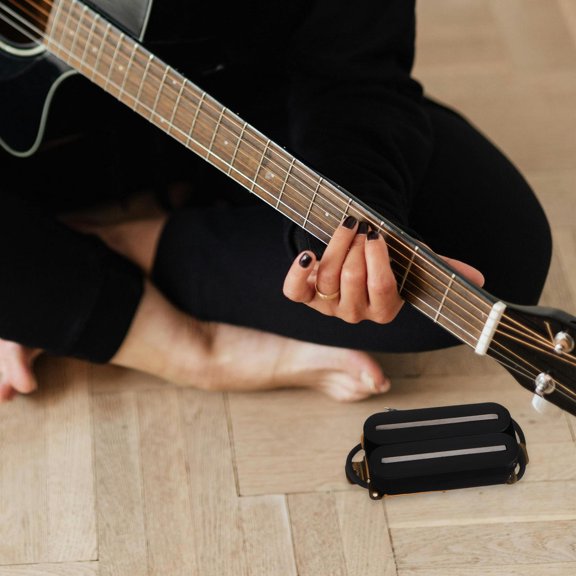 LOLIPPYY Electric Guitar Dual Rail Pickup for Neck Position with Coil Split and Clear Signal