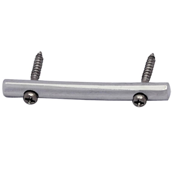 LOLIPPYY Electric Guitar String Retainer Bar Plated Silver Metal Prevents String Slippage with Screws