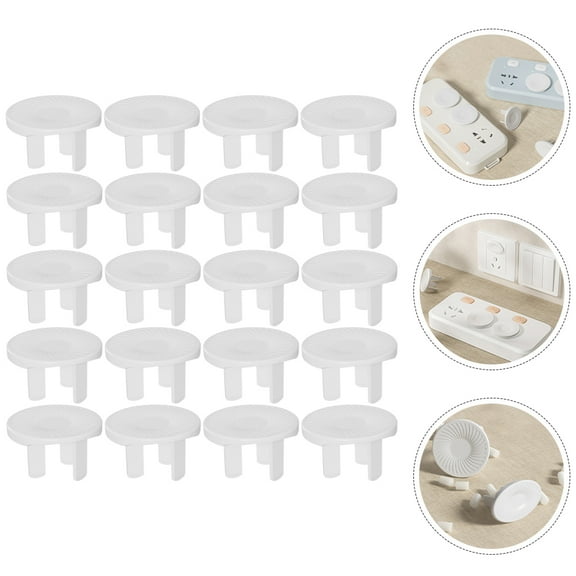 LOLIPPYY Electrical Socket Cover Prevent Electrical Accidents Rectangular Design for Home Safety 20Set