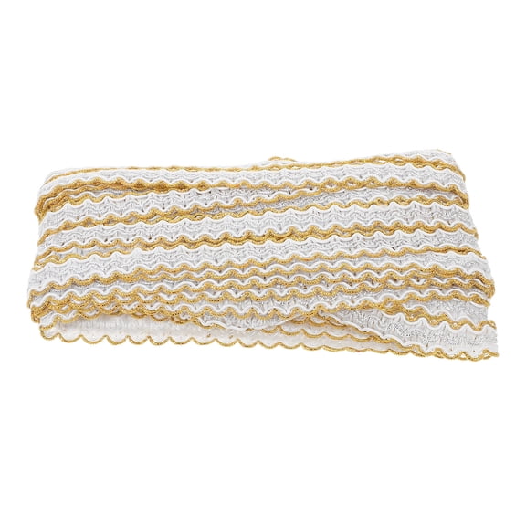 LOLIPPYY Elegant Beige Embroidery Braid Trim for Clothes Curtain and Sewing Decorations