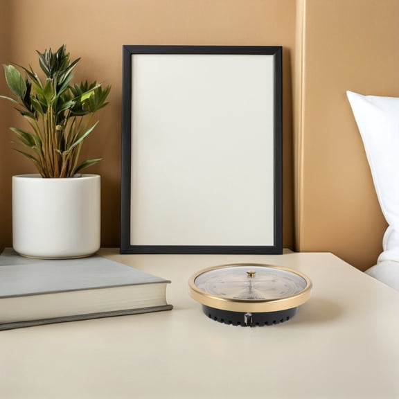 LOLIPPYY Elegant Golden Aneroid Barometer, Clear Dial, Precise Home Air Pressure Readings