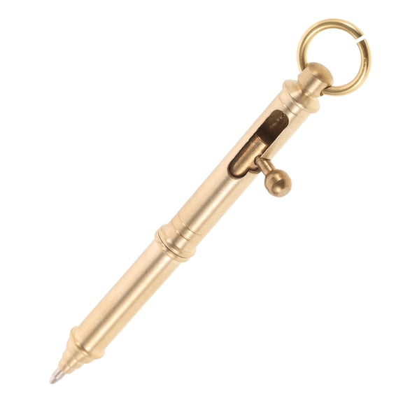 LOLIPPYY Elegant Brass Gel Pen with Handcrafted Design, Smooth Writing Tool Ideal for Daily Use and Office