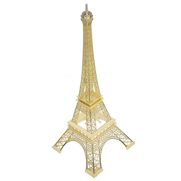 LOLIPPYY Elegant Golden Eiffel Tower Figurine for Home Decor Metal Photography Accessory