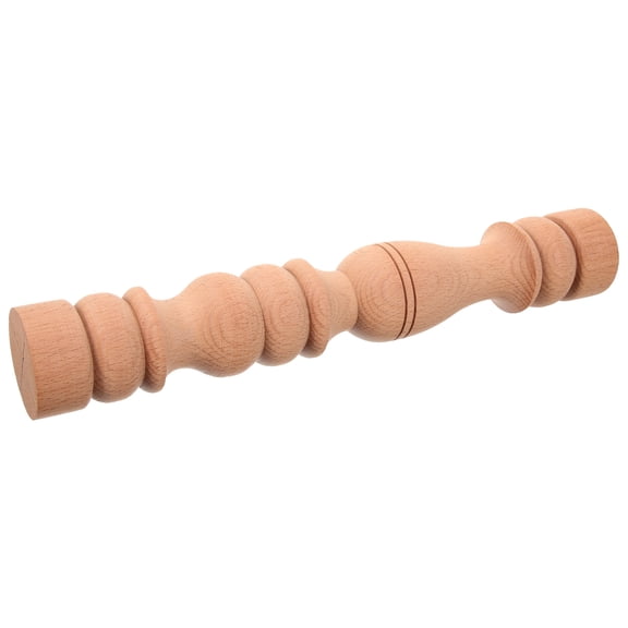 LOLIPPYY Elegant Khaki Wooden Post Table Legs for Decor with Classic Roman Column Design, 36.0 Inches