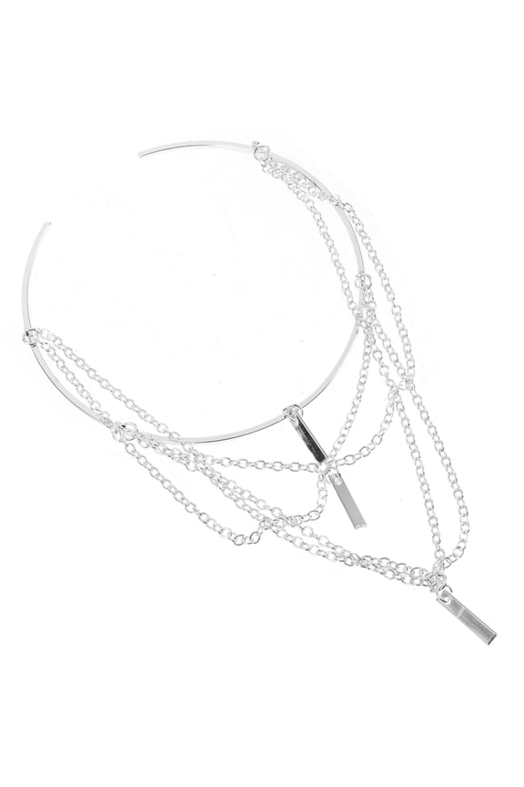 Elegant Plated Chain Arm Bracelet Upper Arm Cuff for Weddings and Anniversaries