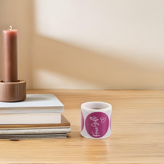 LOLIPPYY Elegant Purple Present Sticker Labels Roll for Wedding Favors and Wrapping